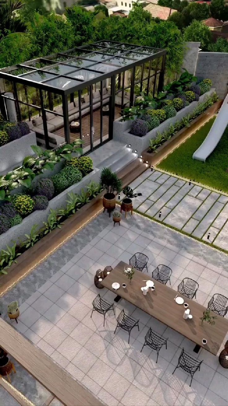 تصميم حدائق الفلل بالرياض